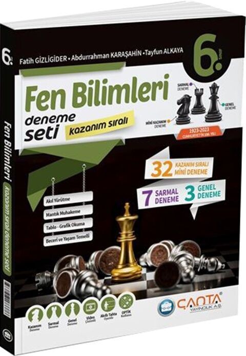 Çanta Yayınları 6. Sınıf Fen Bilimleri Kazanım Sıralı Deneme Seti