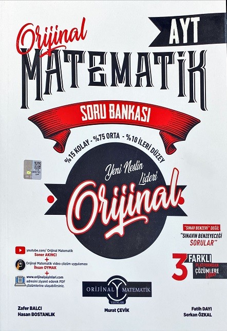 Orijinal Yayınları AYT Orijinal Matematik Soru Bankası