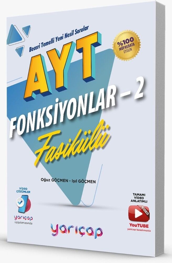 YarıÇap Yayınları AYT Fonksiyonlar 2 Fasikülleri