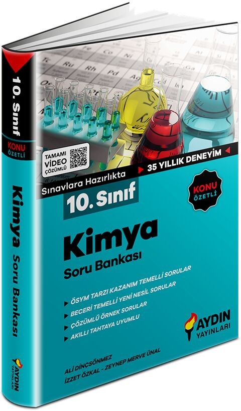 Aydın Yayınları 10. Sınıf Kimya Konu Özetli Soru Bankası