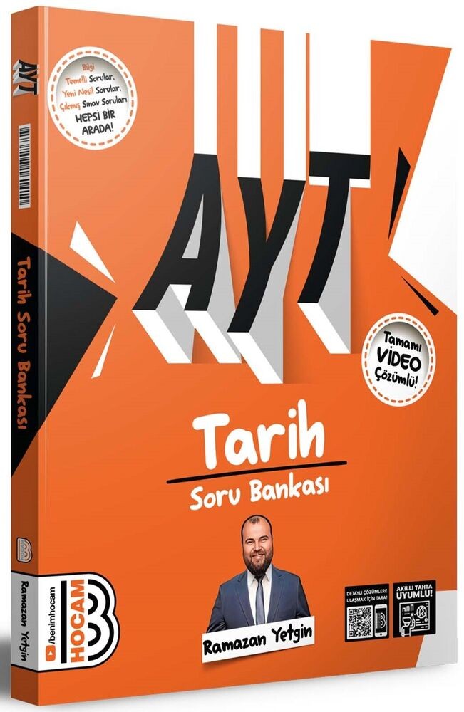 Benim Hocam Yayınları AYT Tarih Tamamı Video Çözümlü Soru Bankası