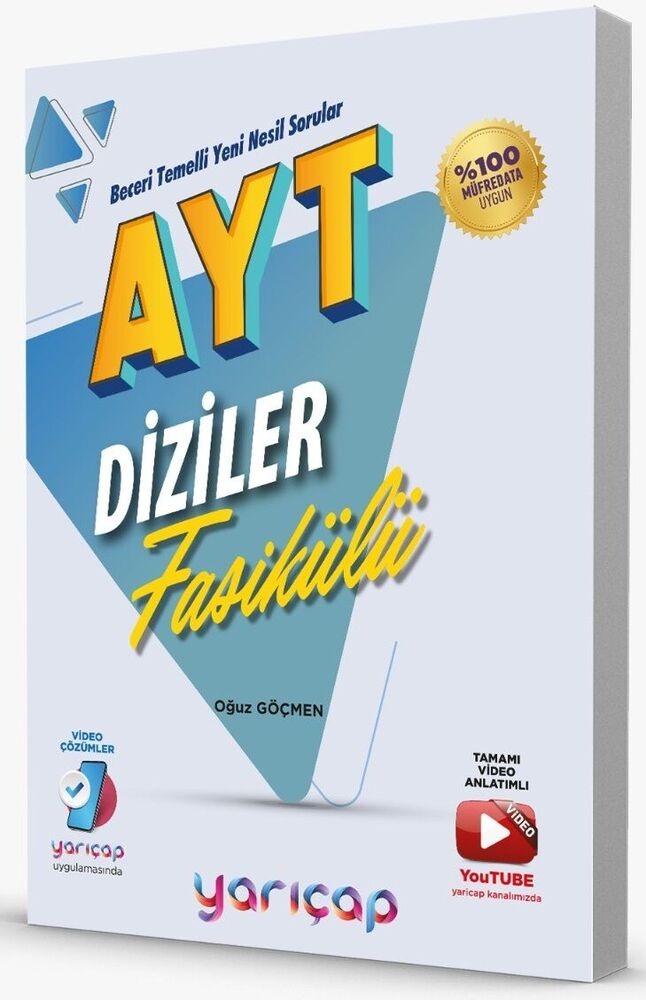 YarıÇap Yayınları AYT Diziler Fasikülü