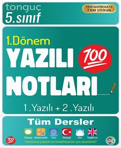 5. Sınıf Yazılı Notları 1. Dönem 1 ve 2. Yazılı Tonguç Akademi