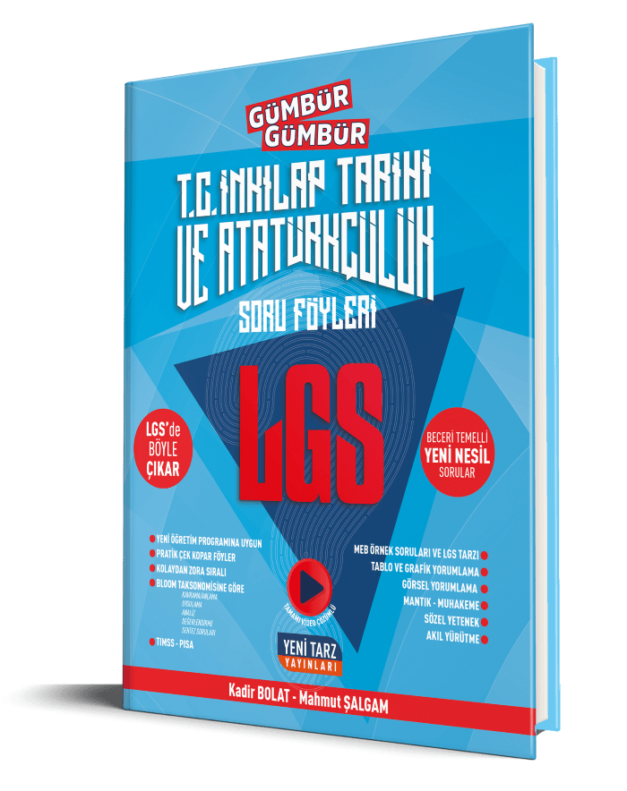 Yeni Tarz Yayınları 8.Sınıf LGS TC İnkılap Tarihi ve Atatürkçülük Soru Föyleri