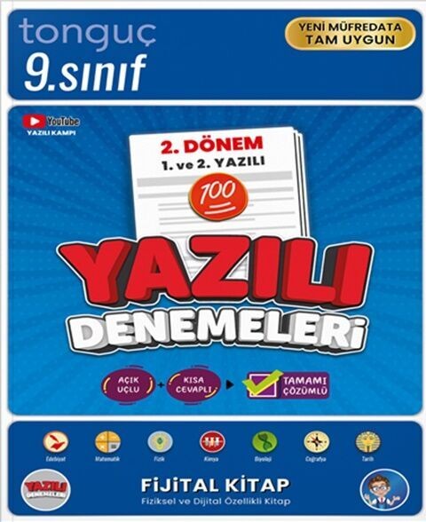 9. Sınıf Yazılı Denemeleri 2. Dönem 1 ve 2. Yazılı Tonguç Yayınları