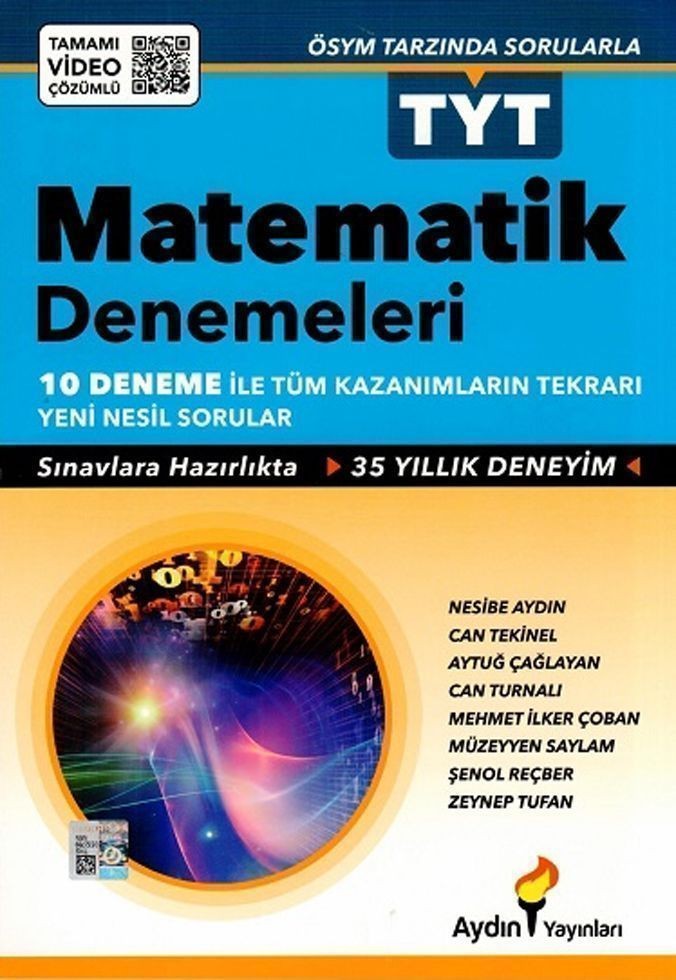 Aydın Yayınları TYT Matematik 10 Deneme