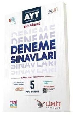 Limit Yayınları  Ayt Eşit Ağırlık 5 li Deneme Seti