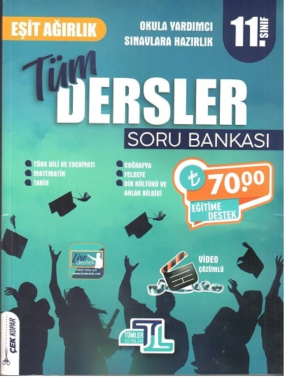 Tümler Yayınları 11. Sınıf Tüm Dersler Eşit Ağırlık Soru Bankası