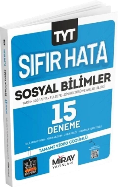 Miray Yayınları Sıfır Hata Tyt Sosyal Bilimler 15 Deneme