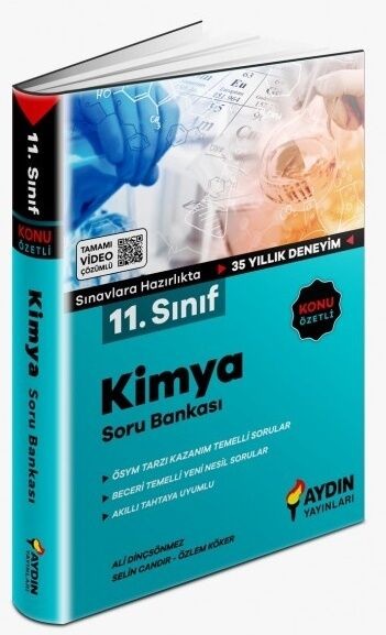 Aydın Yayınları 11. Sınıf Kimya Konu Özetli Soru Bankası