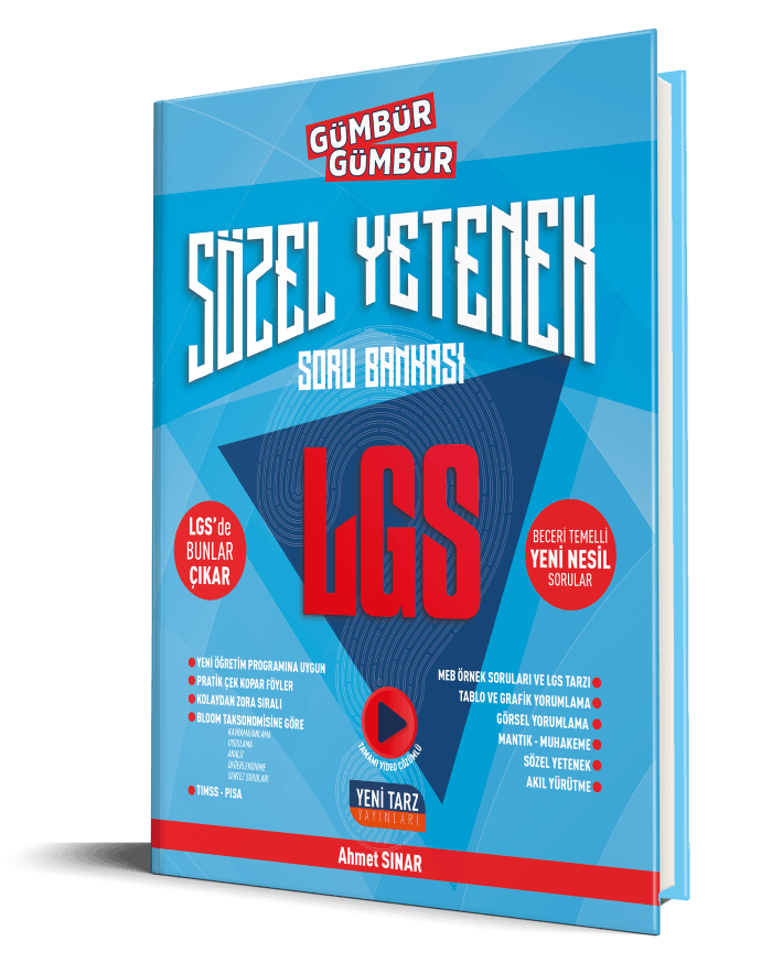 Yeni Tarz Yayınları 8.Sınıf LGS Sözel Yetenek Gümbür Gümbür Soru Bankası