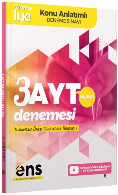 ENS Yayıncılık AYT Sayısal 3 lü Konu Anlatımlı Deneme