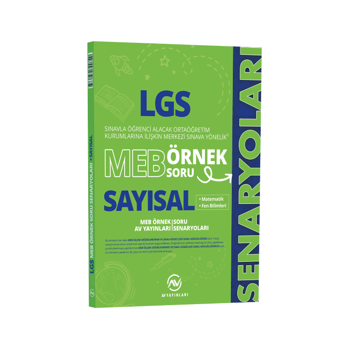Av Yayınları 8. Sınıf LGS Sayısal MEB Örnek Soru Senaryoları Soru Bankası