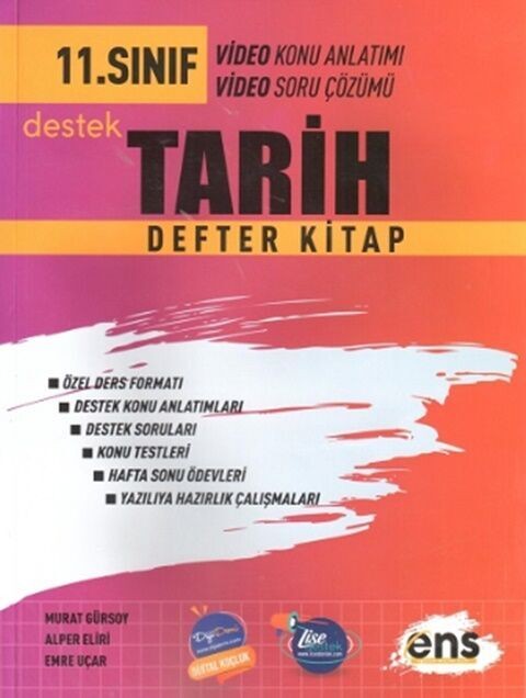 ENS Yayıncılık 11. Sınıf Tarih Defter Kitap