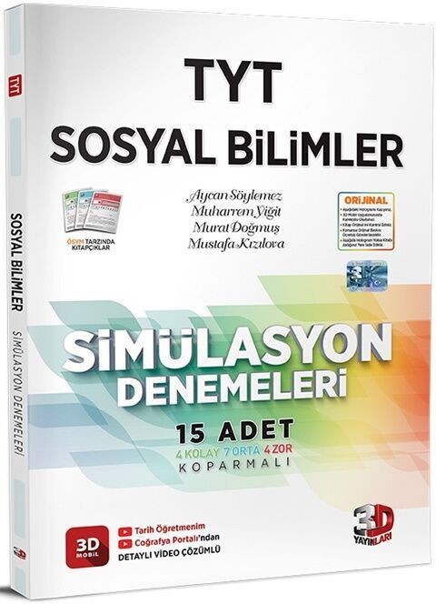 3D Yayınları TYT Sosyal Bilimler Simülasyon Denemeleri