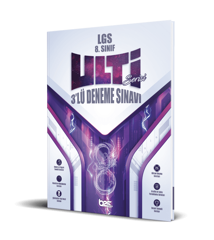 Bes Yayınları Vitrin Ulti 8. Sınıf 3 lü Denemeleri