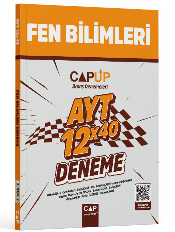 Çap Yayınları AYT Fen Bilimleri 12 X 40 Up Deneme