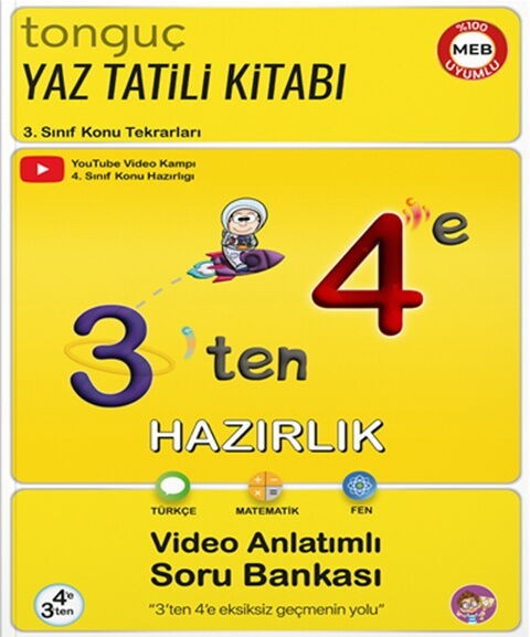 3 ten 4 e Hazırlık Kitabı Tonguç Akademi
