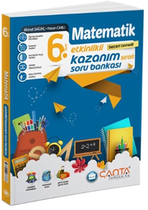 Çanta Yayınları 6. Sınıf Matematik Etkinlikli Kazanım Soru Bankası