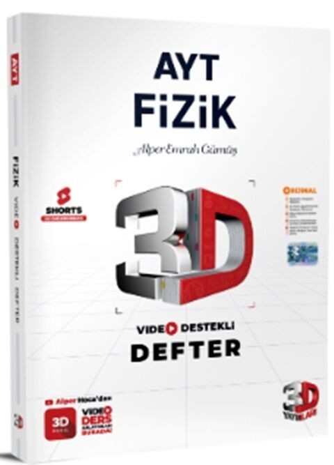 3D Yayınları AYT Fizik Video Destekli Defter