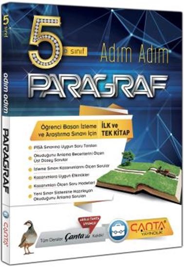 Çanta Yayınları 5. Sınıf Türkçe Adım Adım Paragraf Soru Bankası