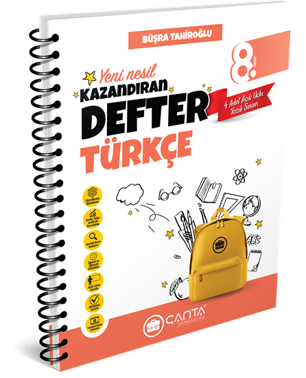 Çanta Yayınları 8. Sınıf Türkçe Kazandıran Defter