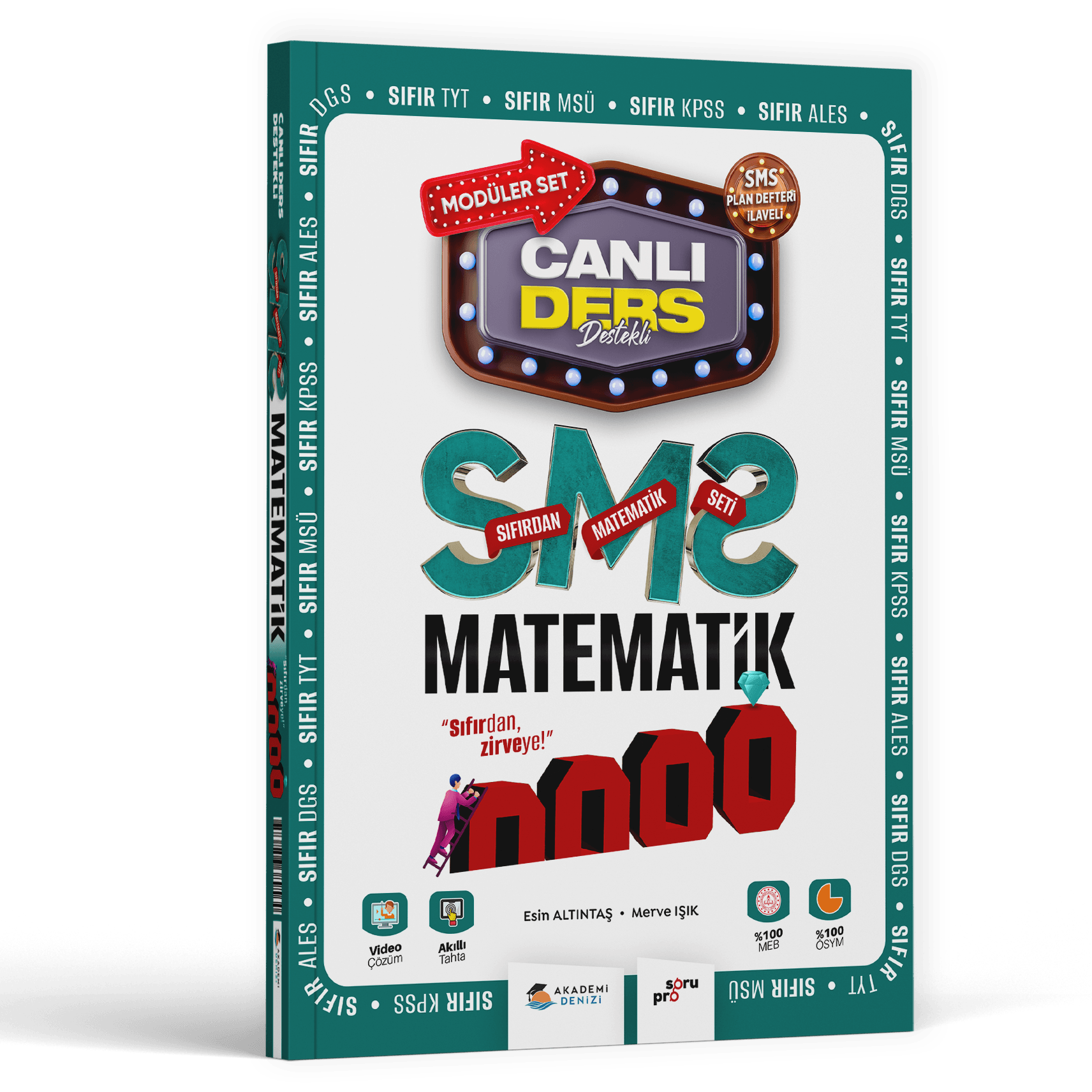 Akademi Denizi Yayınları 2025 KPSS Sıfırdan Matematik Canlı Ders Modüler Set