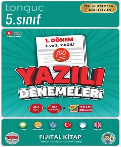 5. Sınıf Yazılı Denemeleri 1. Dönem 1 ve 2. Yazılı Tonguç Akademi