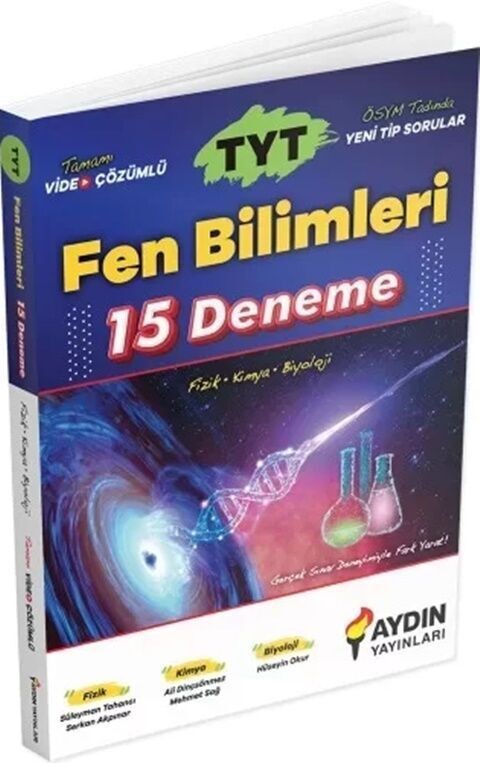 Aydın Yayınları TYT Fen Bilimleri 15 Deneme