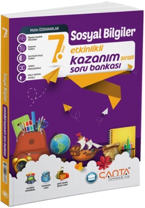 Çanta Yayınları 7. Sınıf Sosyal Bilgiler Etkinlikli Kazanım Soru Bankası