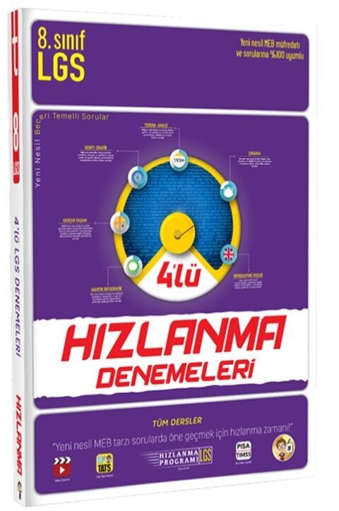 8. Sınıf LGS 4 lü Hızlanma Denemeleri Tonguç Akademi