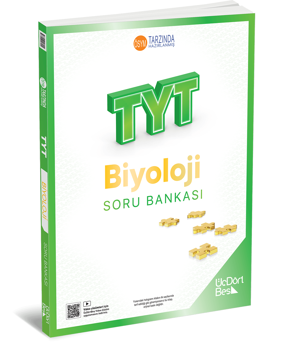 ÜçDörtBeş Yayınları TYT Biyoloji Soru Bankası