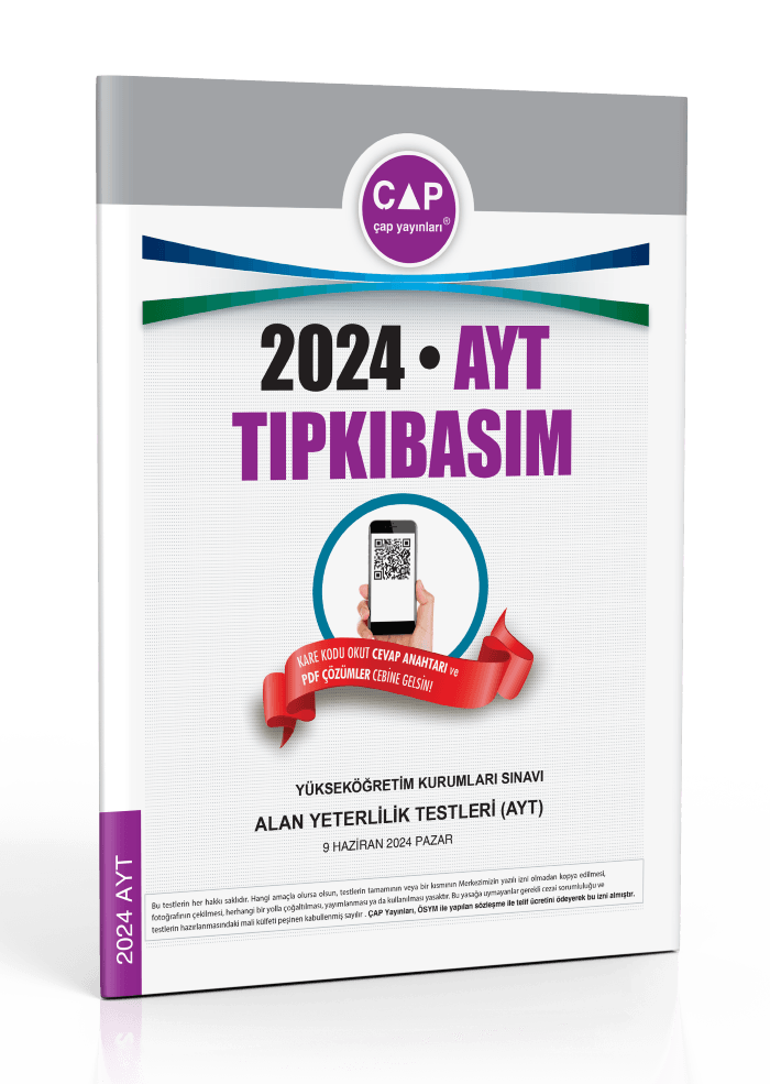 Çap Yayınları 2024 AYT Tıpkı Basım
