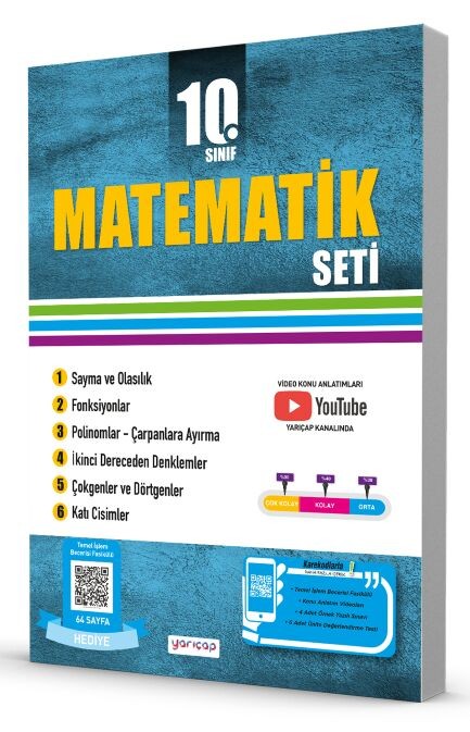 YarıÇap Yayınları 10. Sınıf Matematik Seti