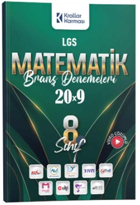 Krallar Karması 8. Sınıf LGS Matematik 20 x 9 Branş Denemeleri