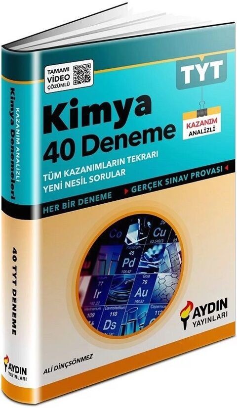 Aydın Yayınları TYT Kimya 40 Deneme