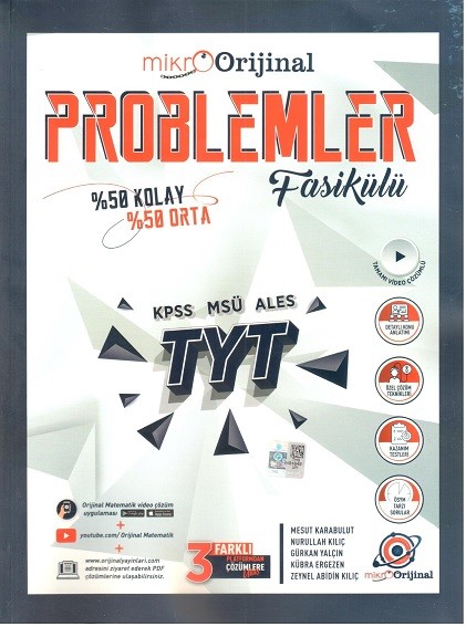Orijinal Mikro TYT Problemler Fasikülü Soru Bankası