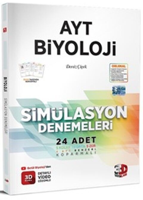 3D Yayınları AYT Biyoloji Simülasyon Denemeleri