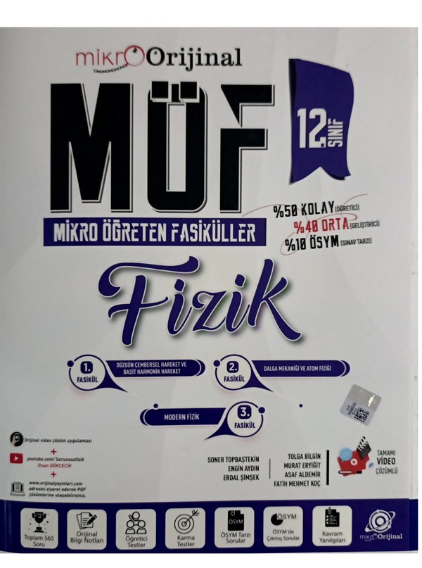 Orijinal Mikro 12. Sınıf Fizik MÖF Öğreten Fasiküller