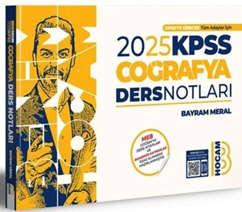 Benim Hocam Yayınları 2025 KPSS Coğrafya Ders Notları