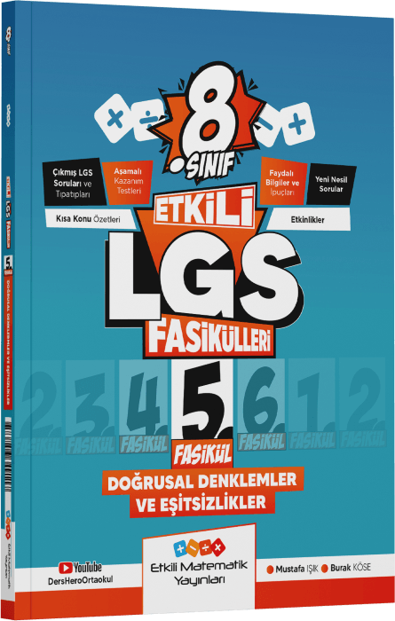 Etkili Matematik Yayınları 8. Sınıf Etkili LGS Fasikül Doğrusal Denklemler ve Eşitsizlikler 5
