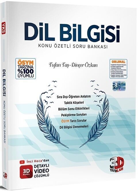 3D Yayınları Dil Bilgisi Soru Bankası