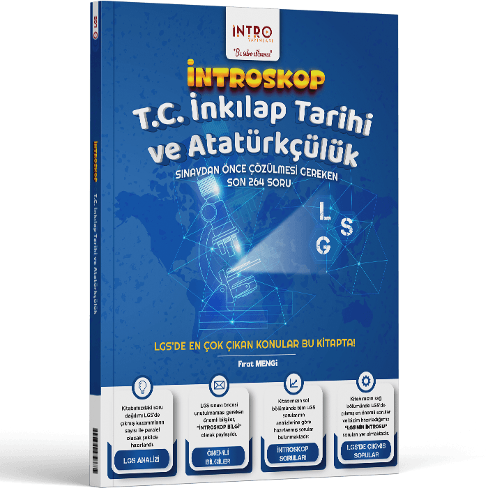 İntro Yayınları 8. Sınıf LGS İnkılap Tarihi ve Atatürkçülük İntroskop Soru Bankası