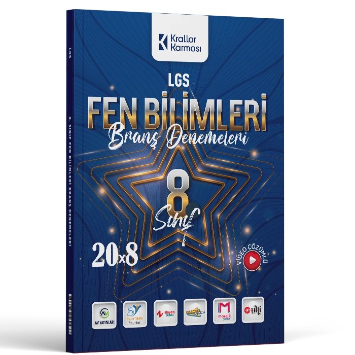 Krallar Karması 8. Sınıf LGS Fen Bilimleri 20 x 8 Branş Denemeleri