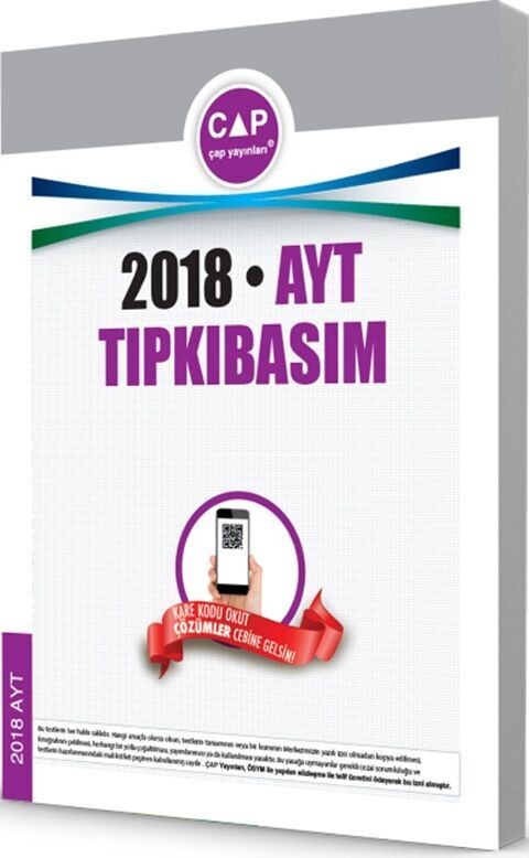 Çap Yayınları AYT 2018 Tıpkı Basım