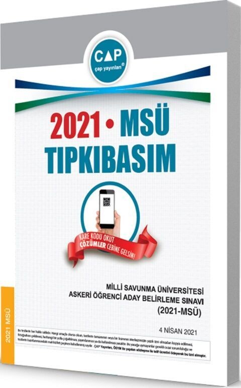 Çap Yayınları 2021 MSÜ Tıpkı Basım