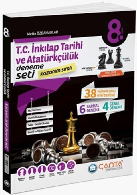 Çanta Yayınları 8. Sınıf T.C. İnkılap Tarihi ve Atatürkçülük Kazanım Sıralı Deneme Seti