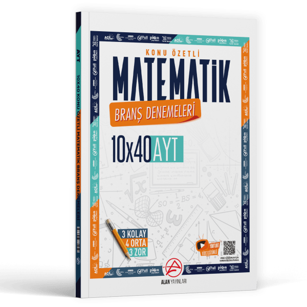 Alan Yayınları AYT Matematik Konu Özetli 10 x 40 Branş Denemeleri