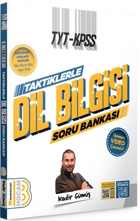 Benim Hocam Yayınları TYT KPSS Taktiklerle Dil Bilgisi Tamamı Video Çözümlü Soru Bankası