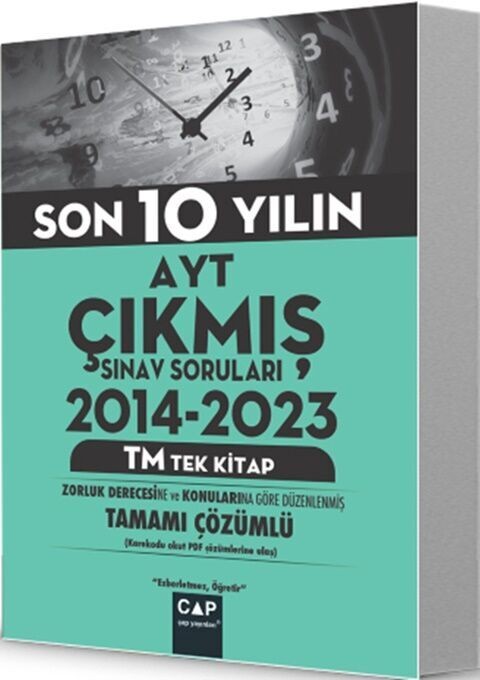 Çap Yayınları AYT Tek Kitap TM Çıkmış Soruları